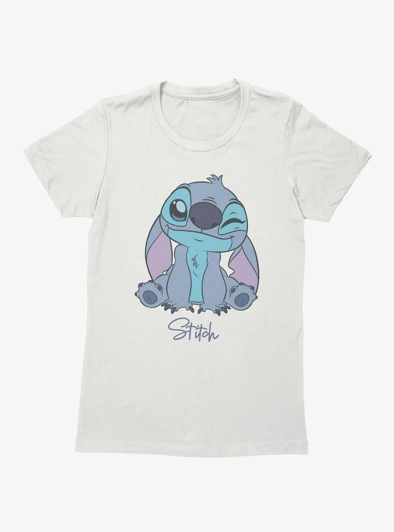 Disney Lilo & Stitch Winky Face Womens T-Shirt