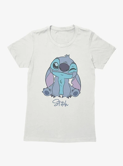 Disney Lilo & Stitch Winky Face Womens T-Shirt