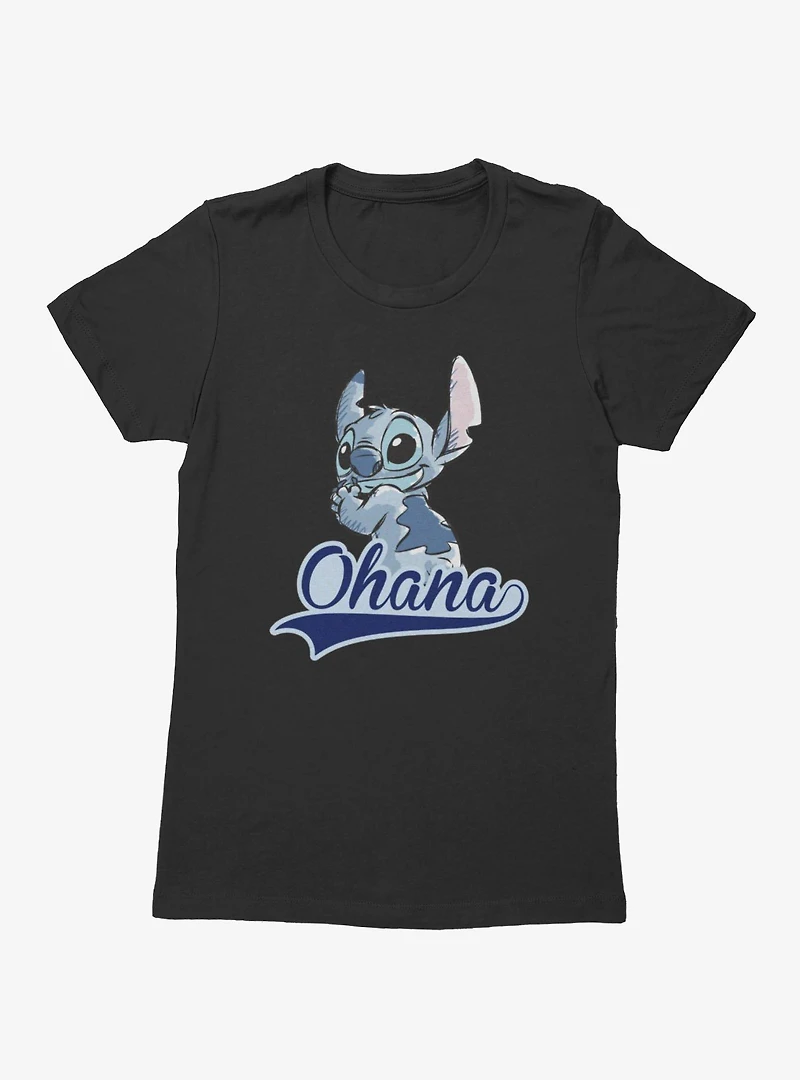 Disney Lilo & Stitch Ohana Look Back Womens T-Shirt