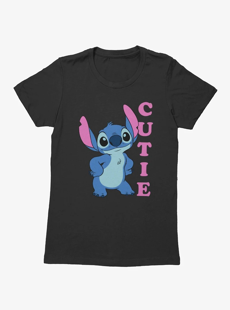 Disney Lilo & Stitch Cutie Happy Stance Womens T-Shirt