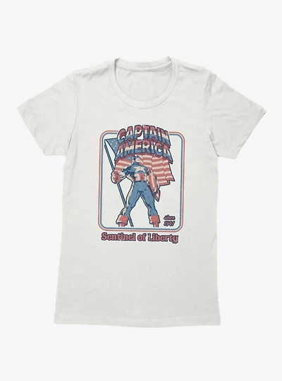 Marvel Captain America Retro Sentinel Of Libery Since 1941 Womens T-Shirt