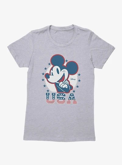 Disney Mickey Mouse USA Icon Womens T-Shirt