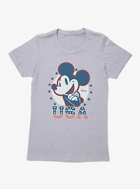 Disney Mickey Mouse USA Icon Womens T-Shirt
