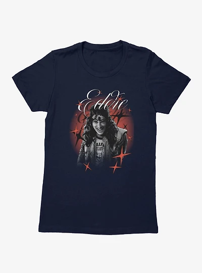 Stranger Things Eddie Stars Deawn Portrait Womens T-Shirt