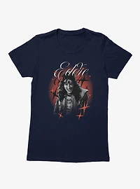 Stranger Things Eddie Stars Deawn Portrait Womens T-Shirt