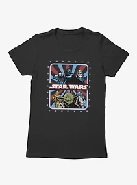 Star Wars Stars All Around & Stripes Womens T-Shirt
