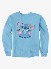 Disney Lilo & Stitch Quirky Smile Flowers Sweatshirt
