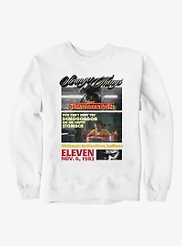 Stranger Things Can't Hunt On Empty Stomach Panels Demogorgon & Eleven Sweatshirt