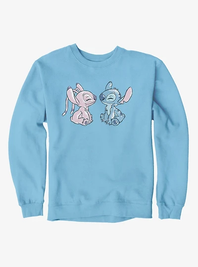 Disney Lilo & Stitch Angel And Cute Love Sweatshirt
