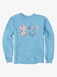 Disney Lilo & Stitch Angel And Cute Love Sweatshirt