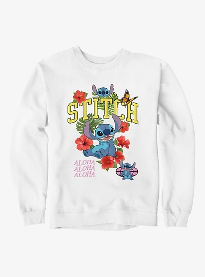 Disney Lilo & Stitch Aloha Life Flowers Sweatshirt
