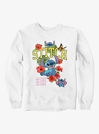 Disney Lilo & Stitch Aloha Life Flowers Sweatshirt