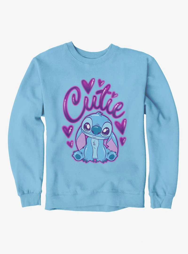 Disney Lilo & Stitch Cutie Heart Spray Paint Sweatshirt