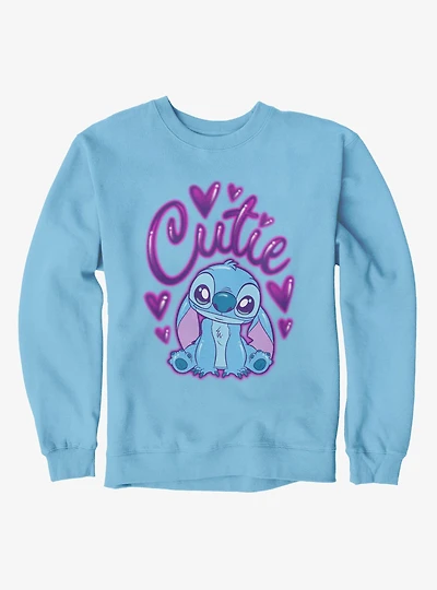 Disney Lilo & Stitch Cutie Heart Spray Paint Sweatshirt