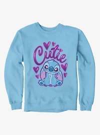Disney Lilo & Stitch Cutie Heart Spray Paint Sweatshirt