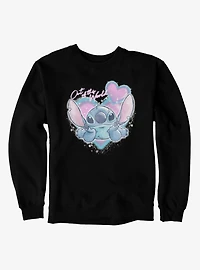 Disney Lilo & Stitch Out Of This World Spray Paint Heart Sweatshirt