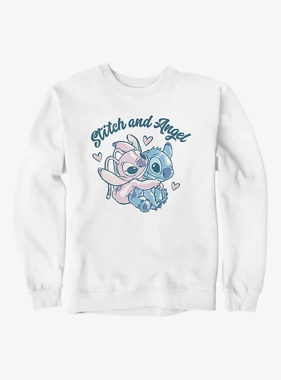 Disney Lilo & Stitch And Angel Heart Hug Sweatshirt