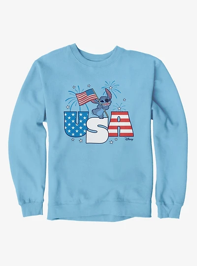 Disney Lilo & Stitch Fireworks 4th Of July Sweatshirt