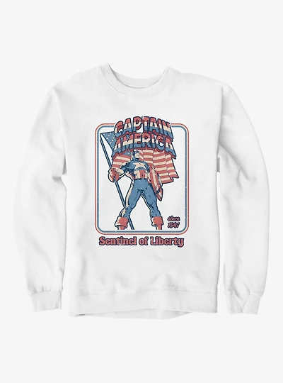 Marvel Captain America Retro Sentinel Of Libery Since 1941 Sweatshirt