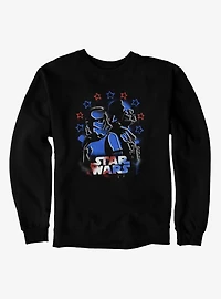 Star Wars Vader And Trooper Red Blue Graffiti Drip Sweatshirt