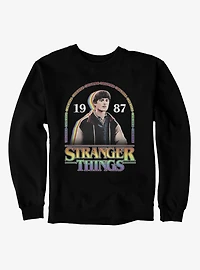 Stranger Things Will Byers 1987 Rainbow Arch Sweatshirt