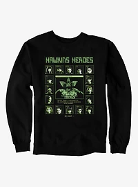 Stranger Things Hawkins Heroes Fight Screen Characters Sweatshirt