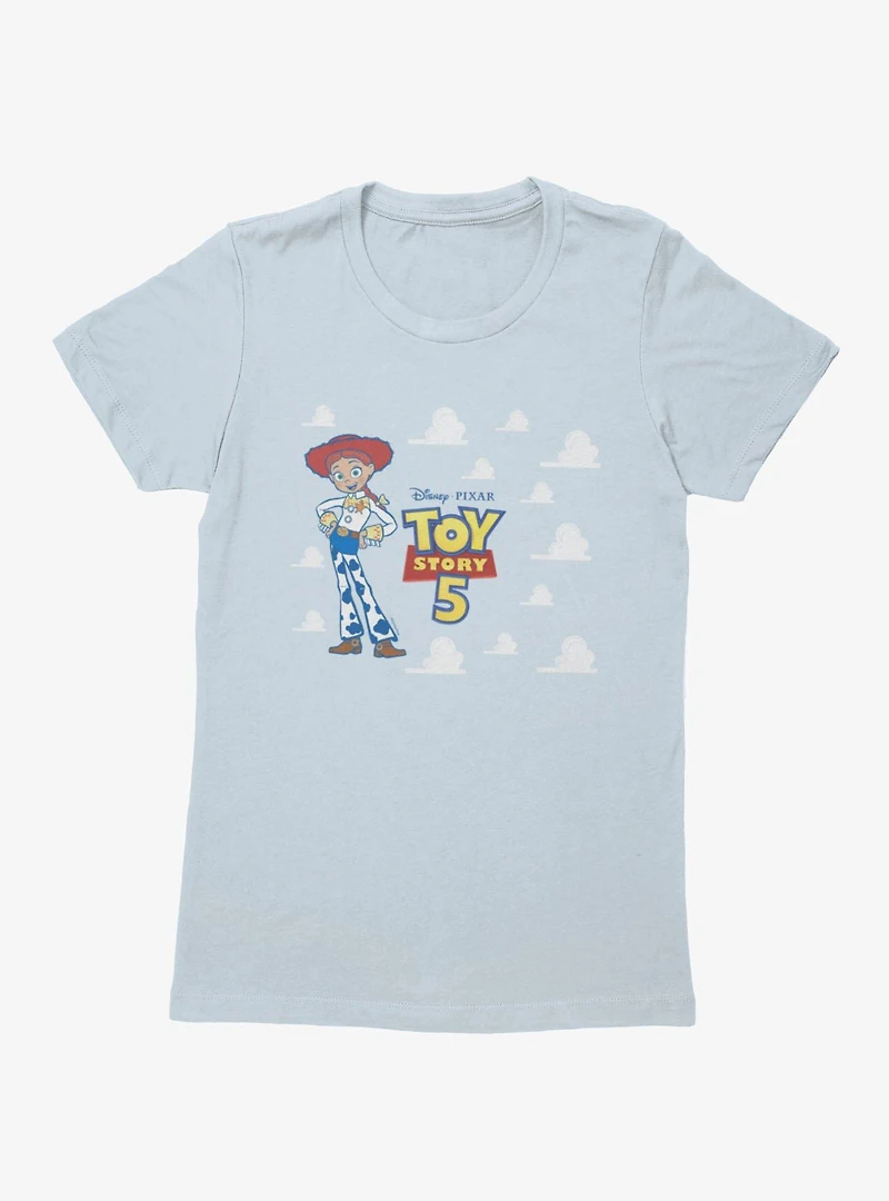 Disney Pixar Toy Story 5 Logo The Clouds Jessie Womens T-Shirt