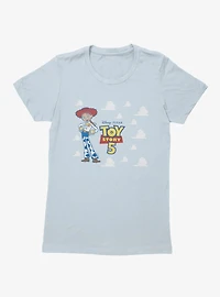 Disney Pixar Toy Story 5 Logo The Clouds Jessie Womens T-Shirt