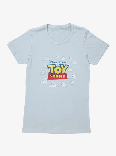Disney Pixar Toy Story Classic Logo The Clouds Womens T-Shirt