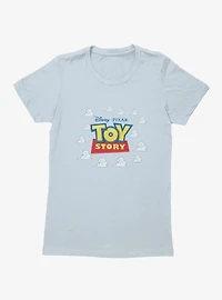 Disney Pixar Toy Story Classic Logo The Clouds Womens T-Shirt