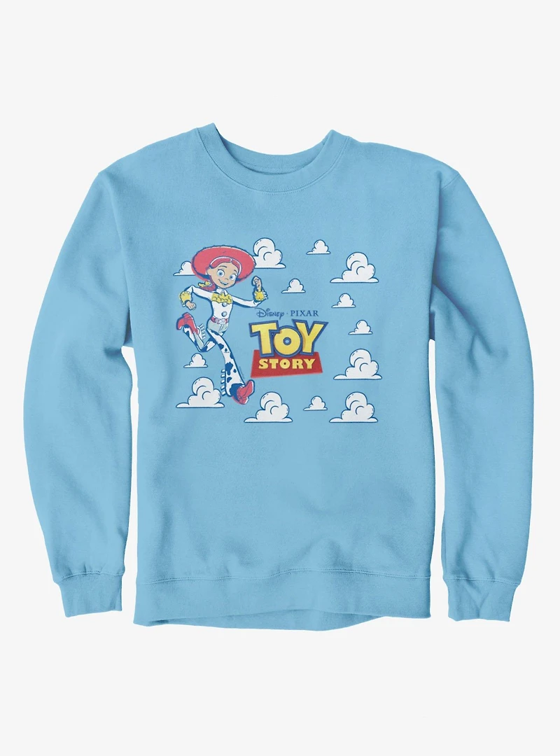 Disney Pixar Toy Story Running Jessie Cloud Logo Sweatshirt