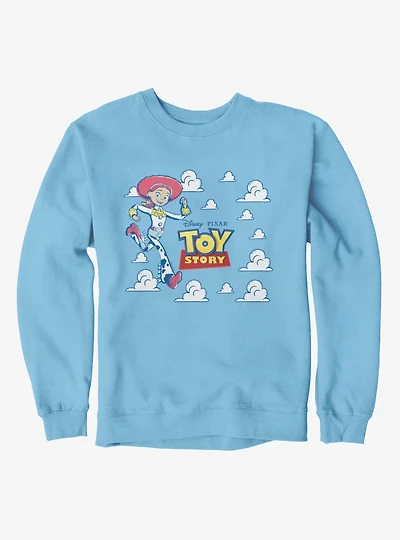 Disney Pixar Toy Story Running Jessie Cloud Logo Sweatshirt