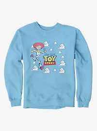 Disney Pixar Toy Story Running Jessie Cloud Logo Sweatshirt