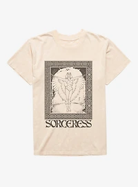 Masters Of The Universe Sorceress Black And White Mineral Wash T-Shirt