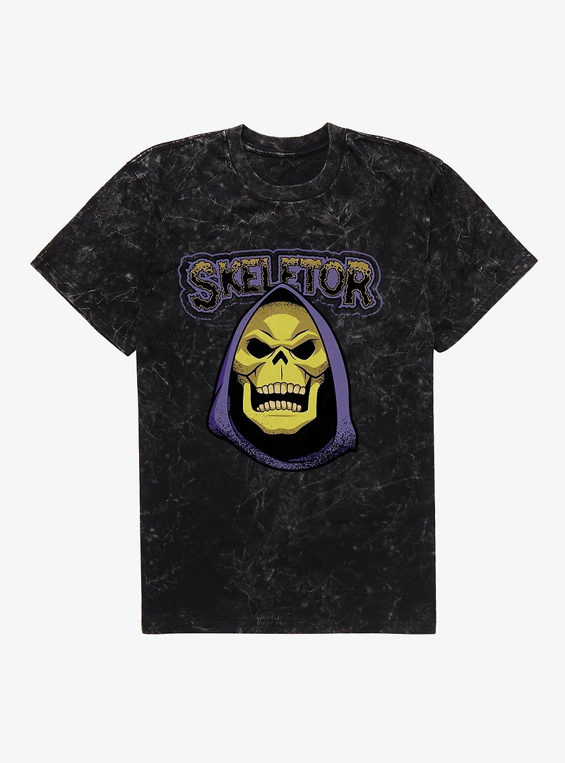 Masters Of The Universe Skeletor Big Face Mineral Wash T-Shirt