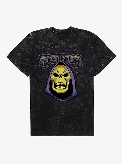Masters Of The Universe Skeletor Big Face Mineral Wash T-Shirt