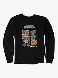 Masters Of The Universe Retro Hero Faces Sweatshirt