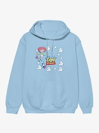 Disney Pixar Toy Story Running Jessie Cloud Logo Hoodie