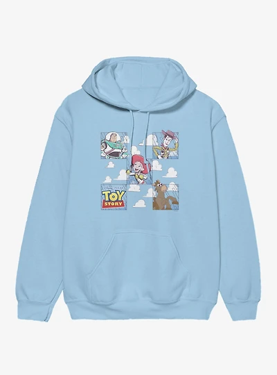 Disney Pixar Toy Story Squared Up Partners Jessie Woody Buzz Bullseye Hoodie