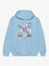 Disney Pixar Toy Story Squared Up Partners Jessie Woody Buzz Bullseye Hoodie