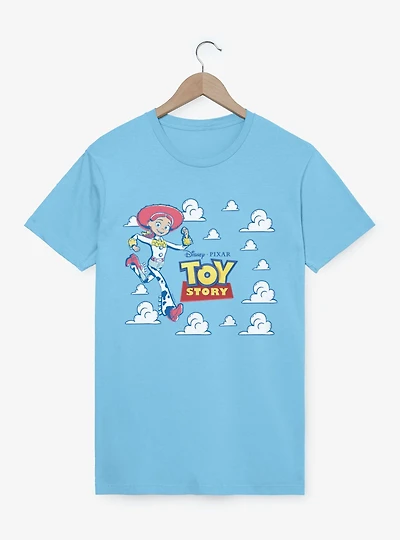 Disney Pixar Toy Story Running Jessie Cloud Logo T-Shirt