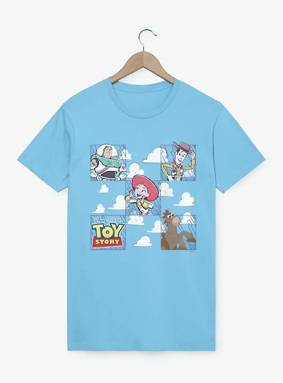 Disney Pixar Toy Story Squared Up Partners Jessie Woody Buzz Bullseye T-Shirt