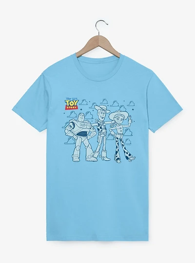 Disney Pixar Toy Story Trio Line Up Buzz Woody Jessie T-Shirt