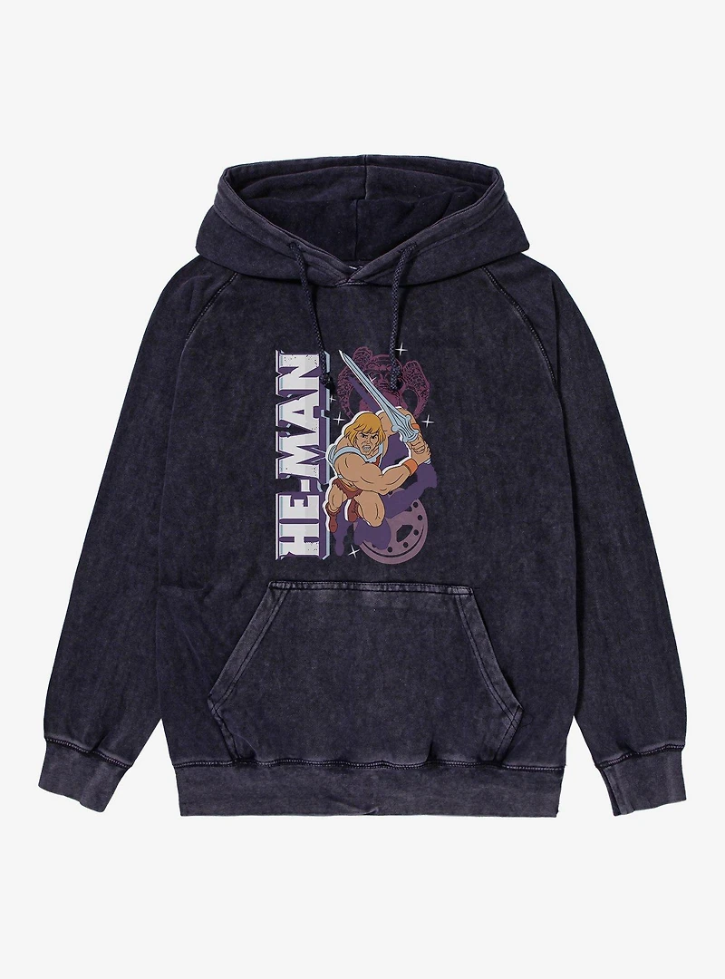 Masters Of The Universe He-Man Lunge Attack Mineral Wash Hoodie