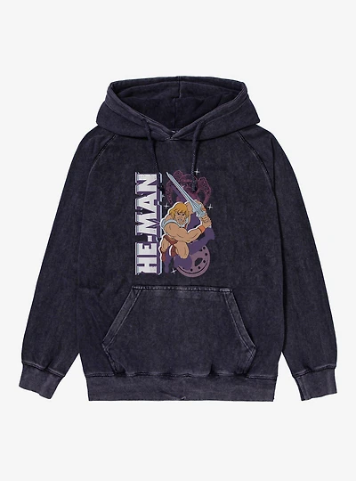 Masters Of The Universe He-Man Lunge Attack Mineral Wash Hoodie