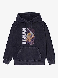 Masters Of The Universe He-Man Lunge Attack Mineral Wash Hoodie