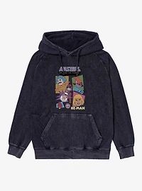 Masters Of The Universe Retro Hero Faces Mineral Wash Hoodie