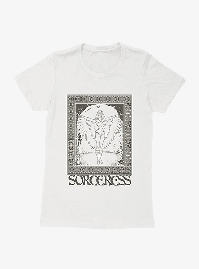 Masters Of The Universe Sorceress Black And White Womens T-Shirt