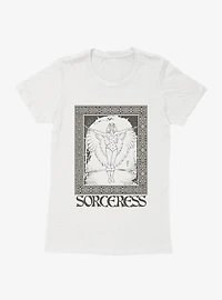 Masters Of The Universe Sorceress Black And White Womens T-Shirt