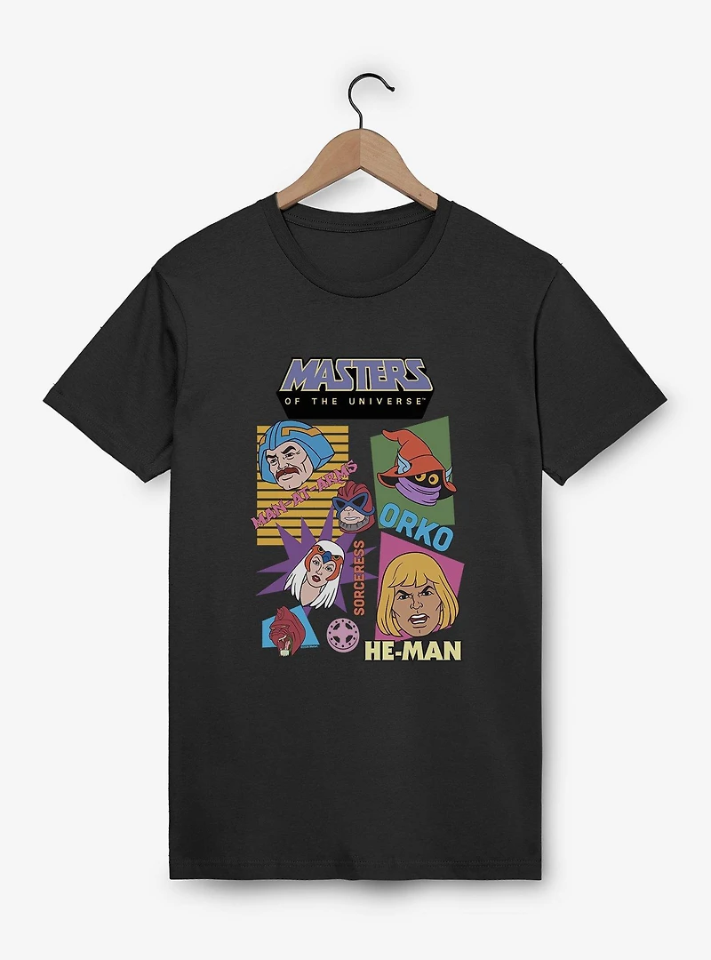 Masters Of The Universe Retro Hero Faces T-Shirt